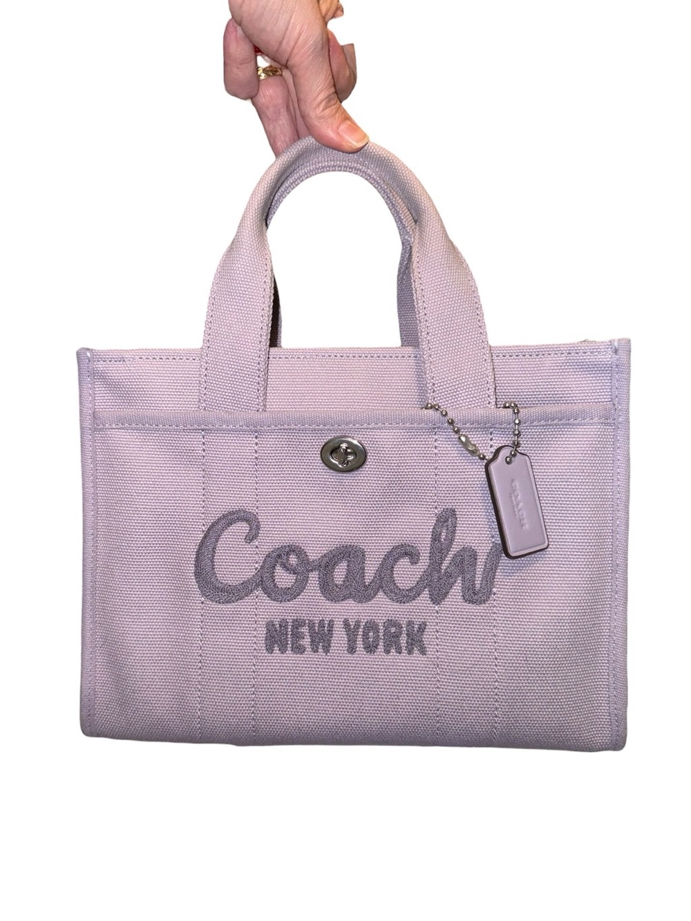 Coach Purple Cargo Tote